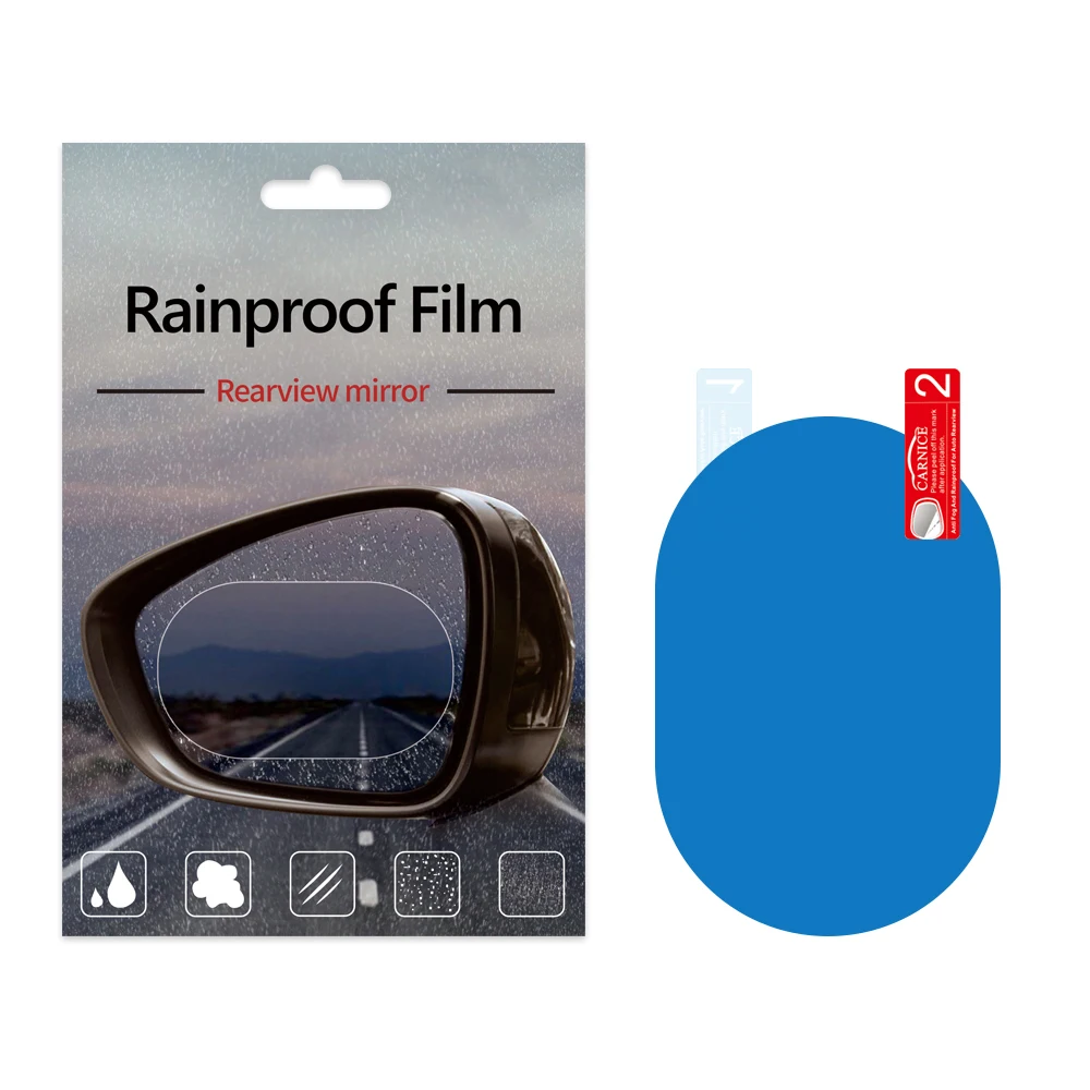 2PCS 135*95MM Carnice Nano Anti Rain fog proof Plastic Film For Car Mirror Anti fog Film