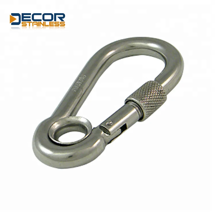 
stainless steel spring clip with locking 