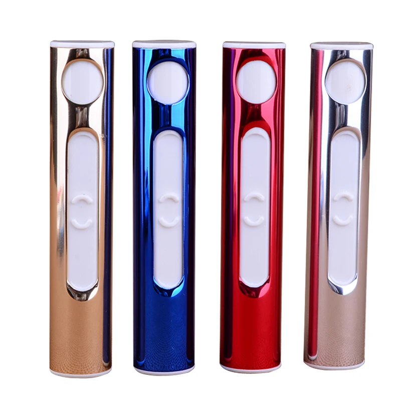 

Briquet USB lighter,Portable mini USB charging electric wire metal lighters,Men's Cigarette lighters g01, Five colors
