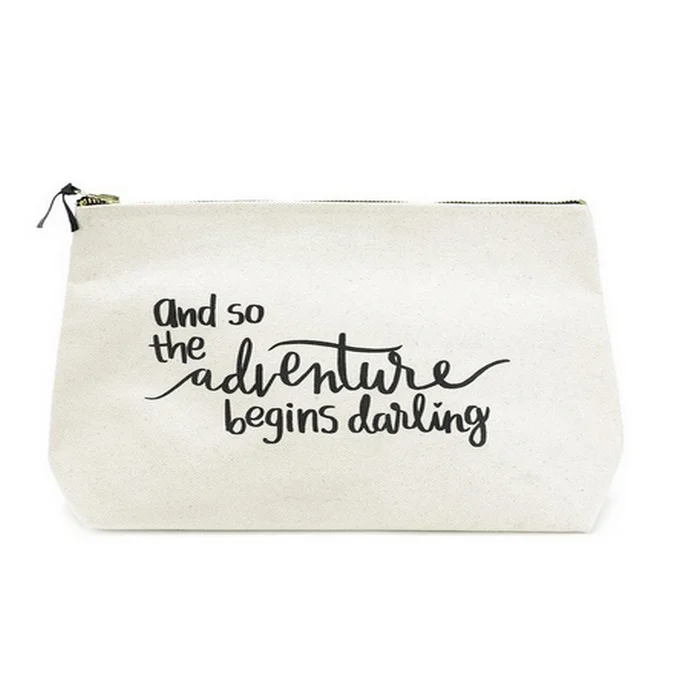 

Lightweight Travel Pouch Cosmetic canvas zipper pouch bag, Black,white,blue,or pantone color