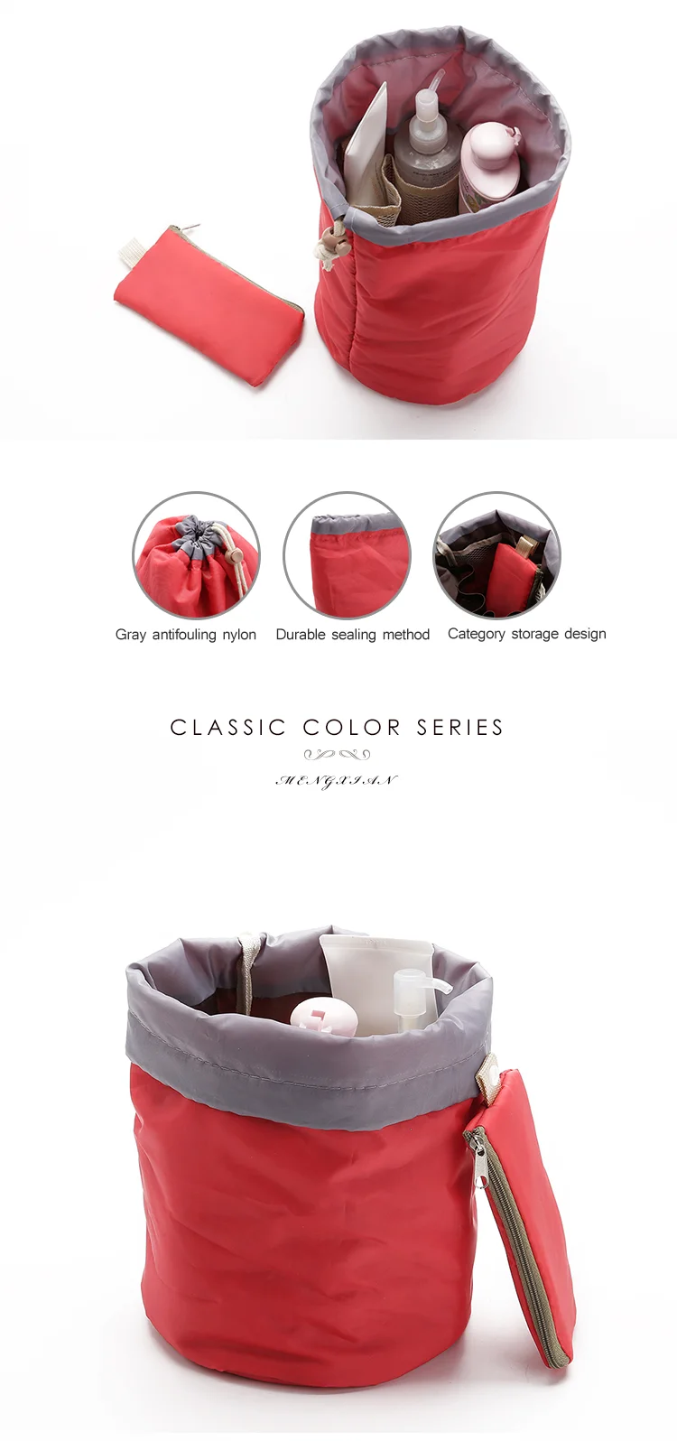 Multifunctional promotional waterproof travel Wholesale toiletry bag cosmetic organizer bag