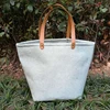 Wholesale Cheap Burlap Shoulder Tote Bag Summer Beach Tote Bag
