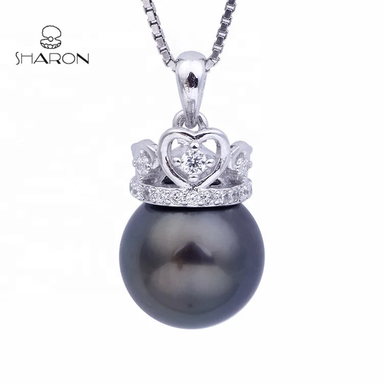 

Fashion Jewellery 925 Sterling Silver Crown Pearl Pendants Women Gift