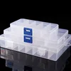 18 Transparent Removeable Dividers Plastic Bins Container for Rolls of Nail Art Foils Storage, Small Parts Organizer