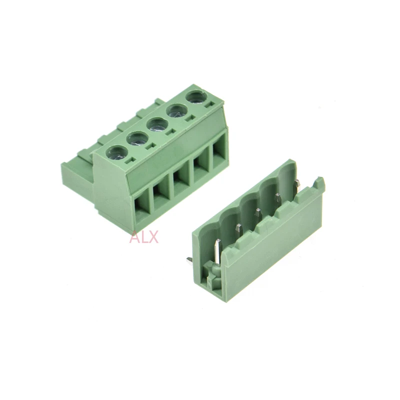 2edg 5pin 508mm Pitch Right Angle Pluggable Screw Terminal Block 508 5 Pin Plug Type Pcb 7470