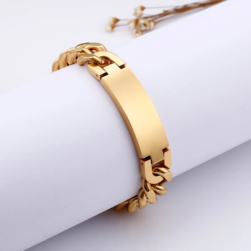 

KALEN 18K Stainless Titanium Gold Bracelet