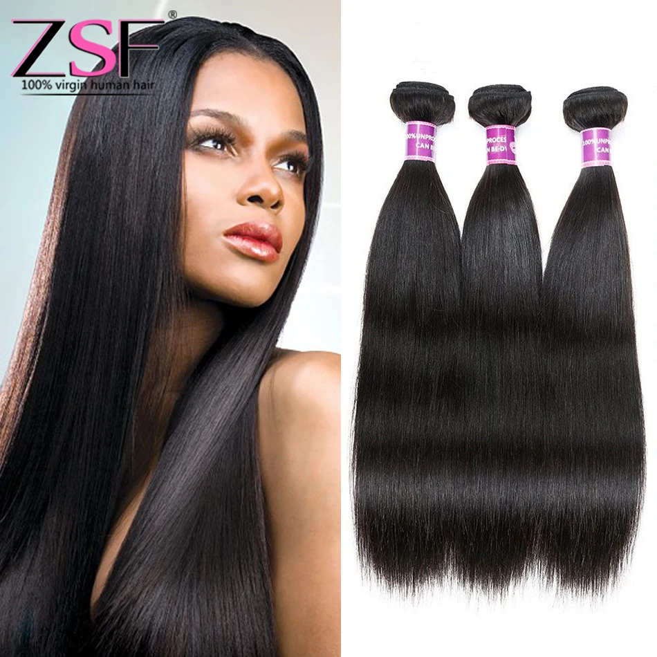 

ZSF Brazilian Human Hair Bundles Straight Human Hair Weave