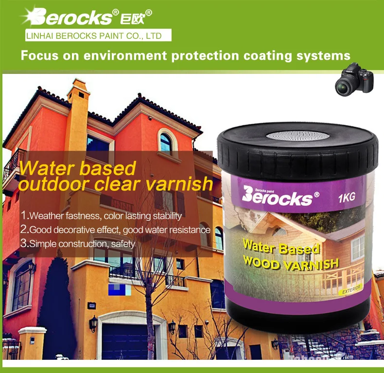 Berocks Exterior Paint Scratch Resistant Water Based Wood Varnish Buy