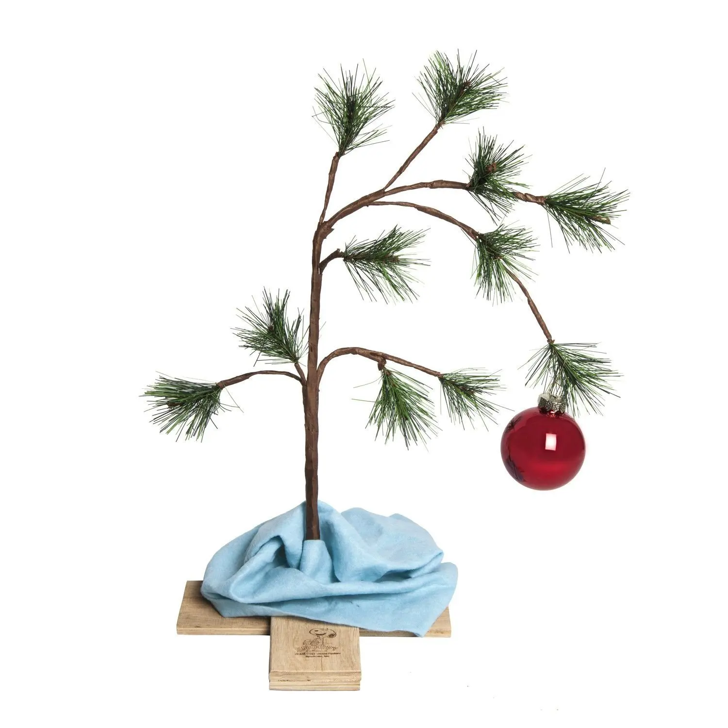 Get Quotations · Charlie Brown 14" Christmas Tree With Blanket