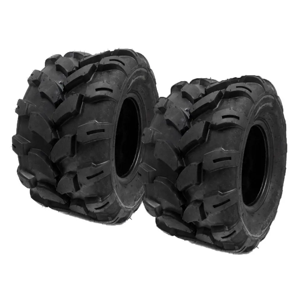 SET OF TWO: ATV Tubeless Type Tires Size: 18x9.5x8 (255/55-8) (P80) REAR, F...