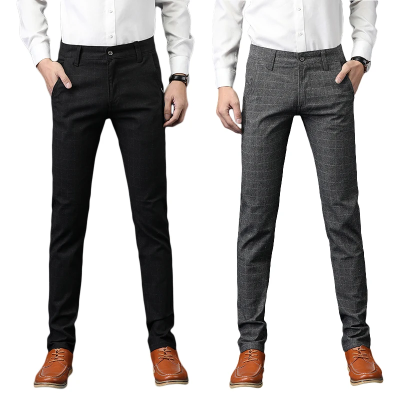 

Clothing Manufacturer Wholesale autumn Pants business Men slacks Cotton Different Color Long Pants Man Trousers Casual pants, Black