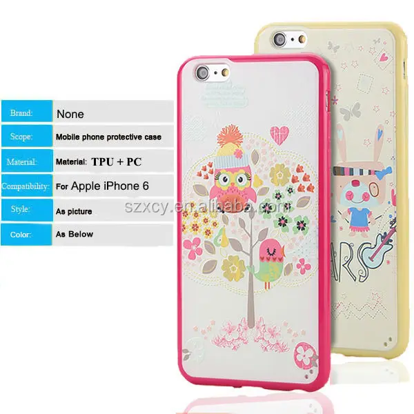 

digital 3D UV printer PC TPU hybrid combo mobile phone case for iPhone 6 6 plus 5.5 inch, N/a