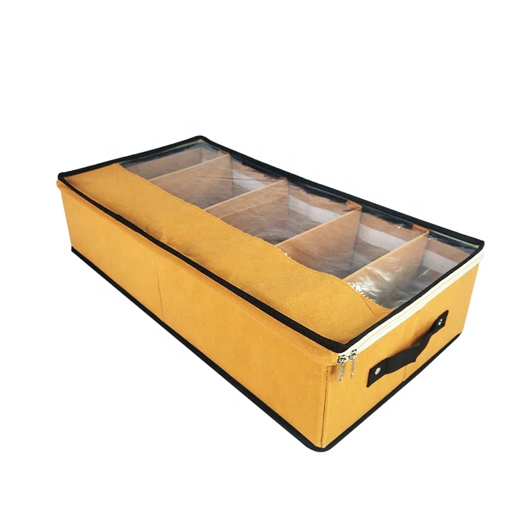 

Clear Window Under Bed Storage Bag Container Durable with Adjustable Dividers, Customized color