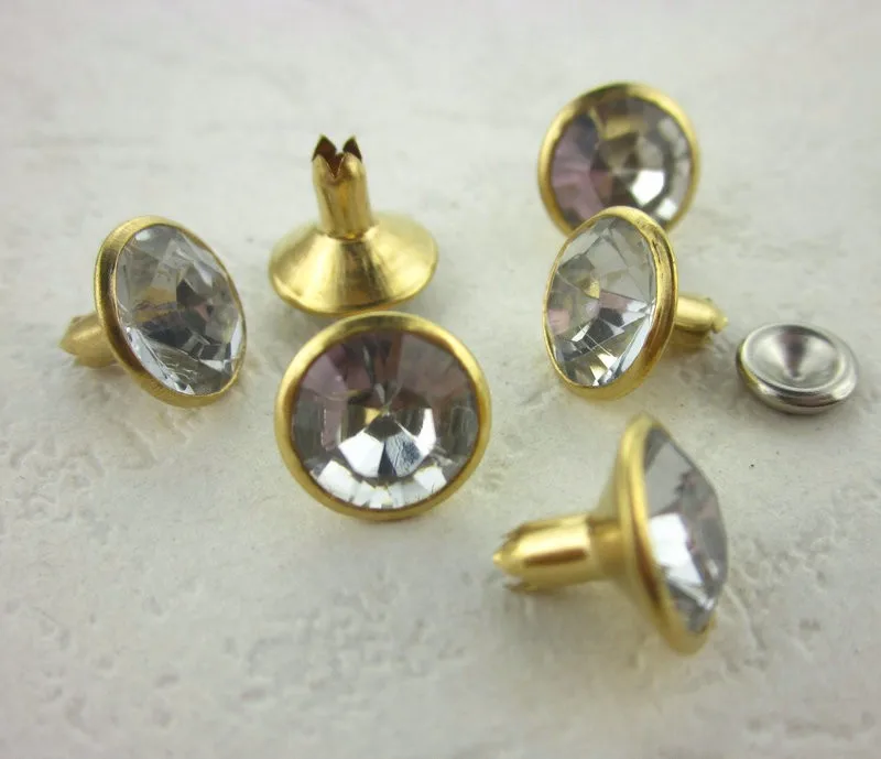 2021 Wholesale Decoration 8mm Garment Rivet Crystal Rhinestone Jeans