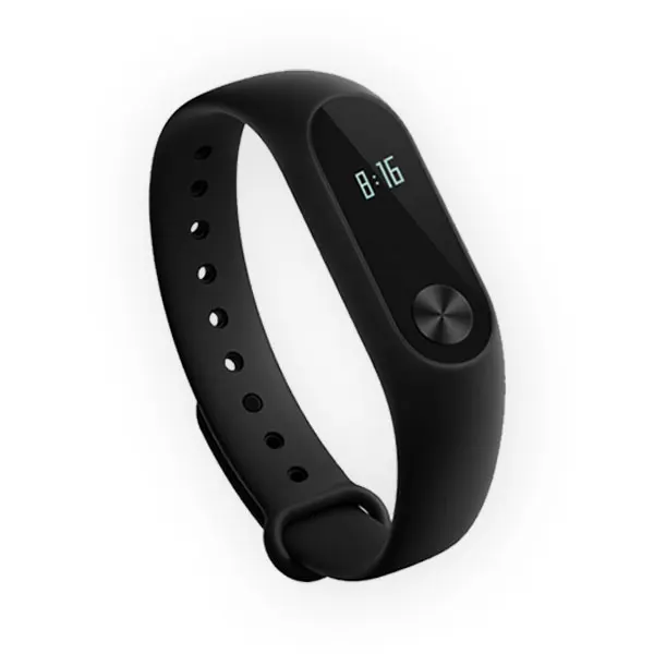 

Global Version Original Xiaomi Mi Band 2 Fashion Smart Band Display Touch Wearable Heart Rate Monitor Band, Black