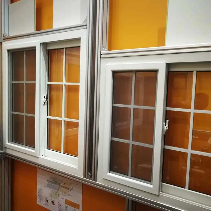 Fire Resistance uPVC Vinyl Double Glazed Swing Casement Windows