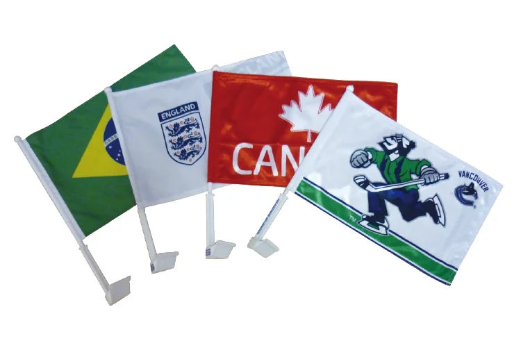 car flag 12 x18 inch knitted polyester 110g Excellent quality