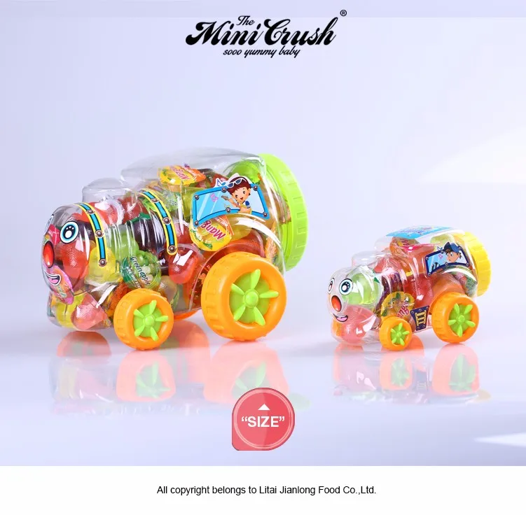 Chinese Jelly Factory Mixed Fruit Jelly Candy In Mini Train Jar Buy