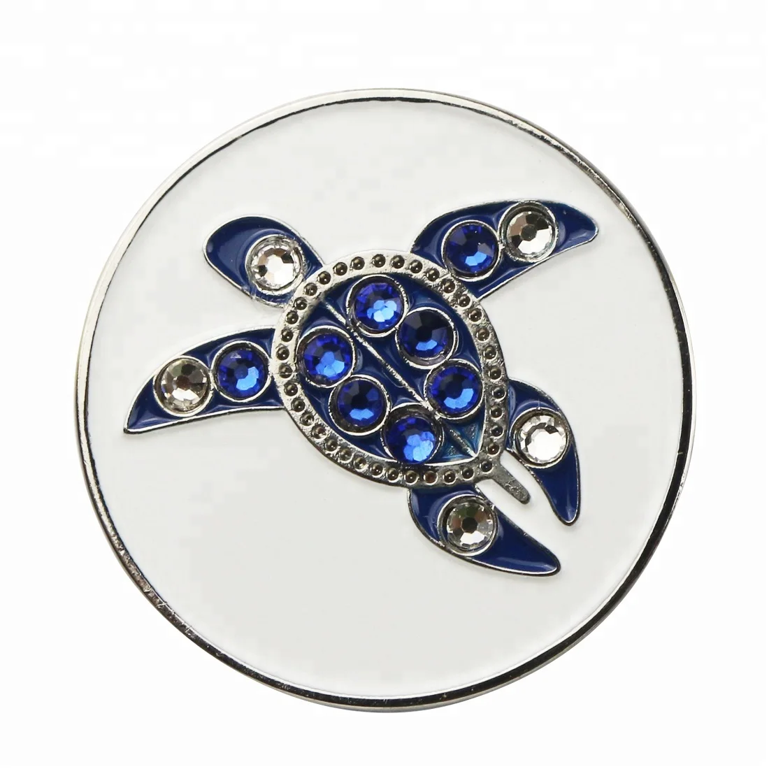 

New metal crystal magnetic golf ball marker, Pantone color