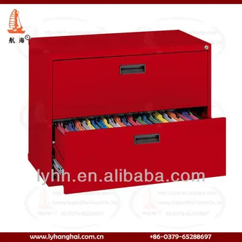 A4 F4 Folder Two Drawer Lateral Series Red Color Steel File