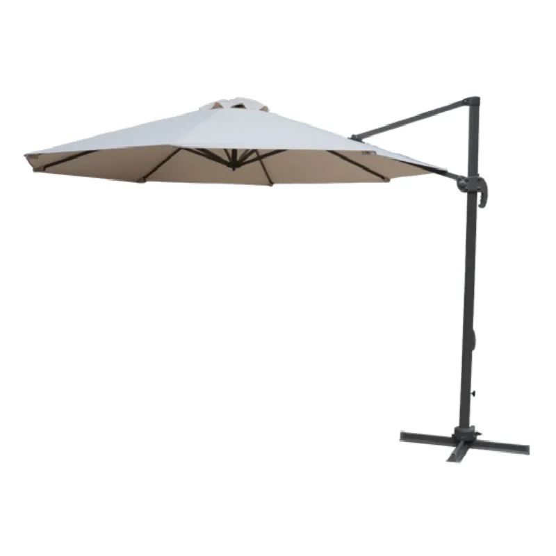 
10FT Cantilever hanging Including 360 Degree Rotate Patio Rome Umbrella 