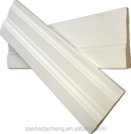 Mdf Crown Ceiling Designs Wrapped With Oak Veneer Baseboard Frames