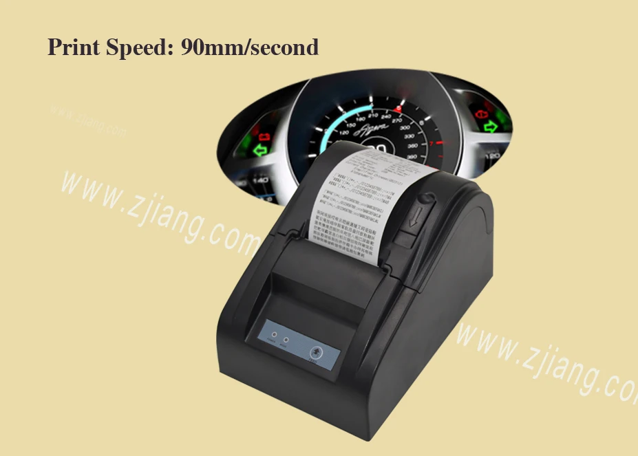 Pos 5890t 58mm Thermal Receipt Printer Usb/lan Ports Buy Printer With Driver And Sdk Zj5890t