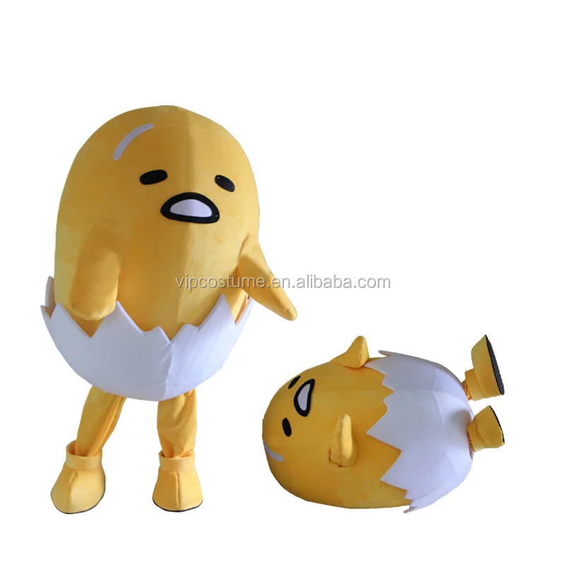 

Cartoon Character Easter Lazy Egg Mascot Yolk Costume Adult Halloween Costume Fancy Suit, As picture