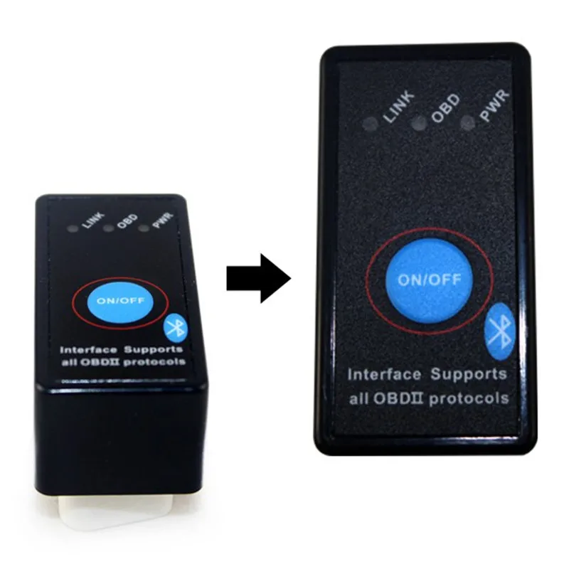 Oem Elm327 Bluetooth V1.5 Odb2 Odbii Obd Elm327 Interface Supports All ...