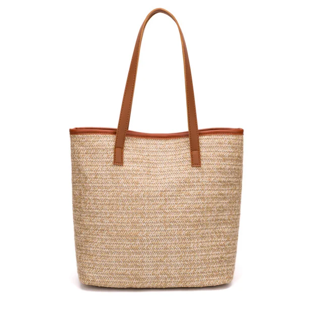

Women Fashion Straw Tote Hasp Bag Bucket Bag