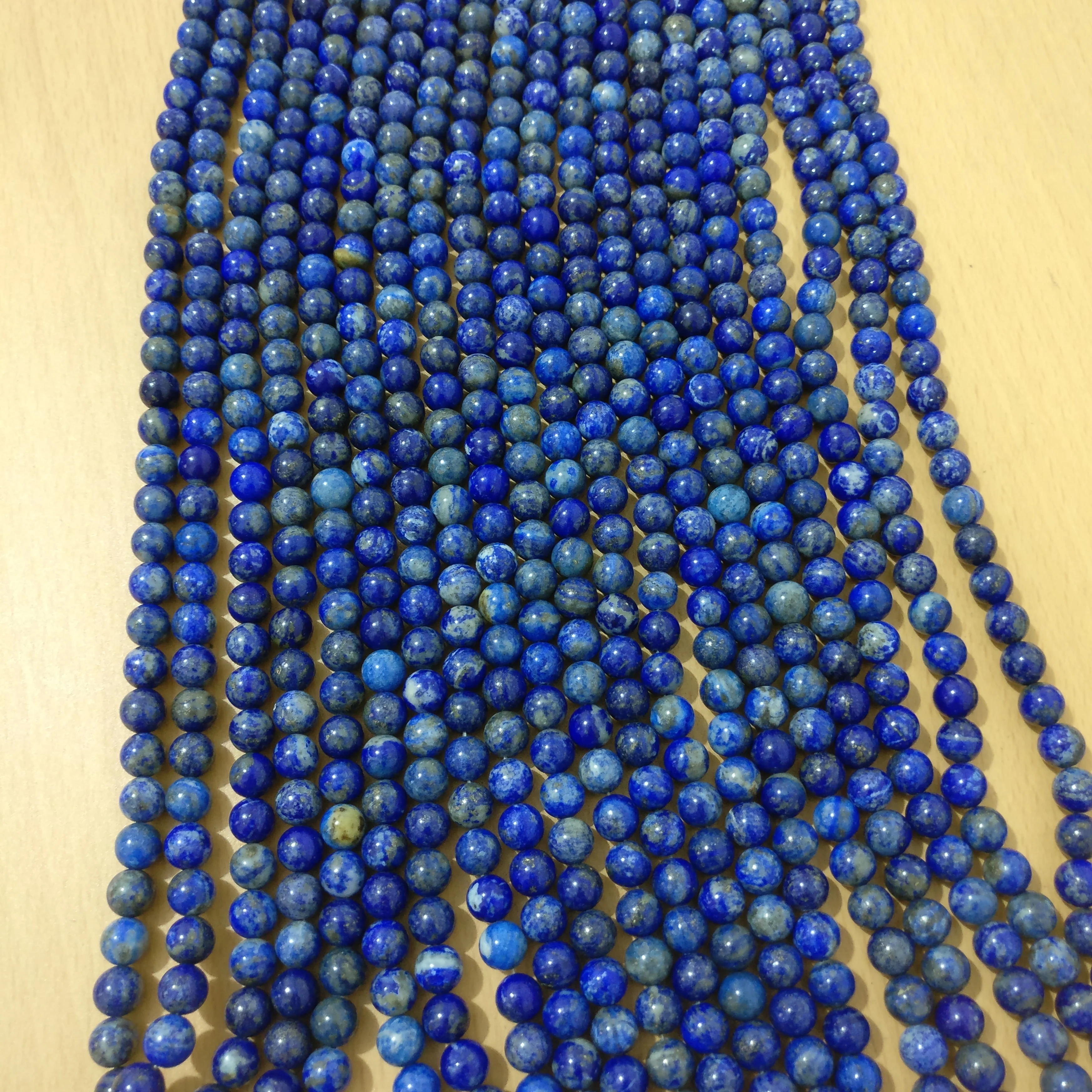 

Natural Loose Stone Size  Lapis Lazuli Beads Stones Gemstone Strand For Jewelry Making, Blue