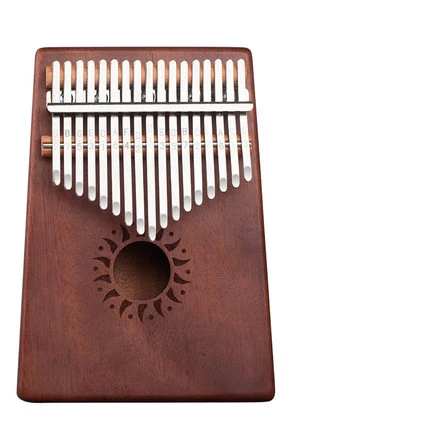 

African Acoustic Finger Piano 17 key Mbira Mahogany Kalimba, N/a