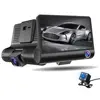 1080P HD Wide Angle Car Recording Camera 3 Lens 170 Degree Front and Rear Simultaneous Recording Dashboard Camera Recorder
