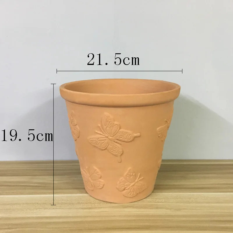 Garden Terracotta Flowerpots Manual Flower Planters