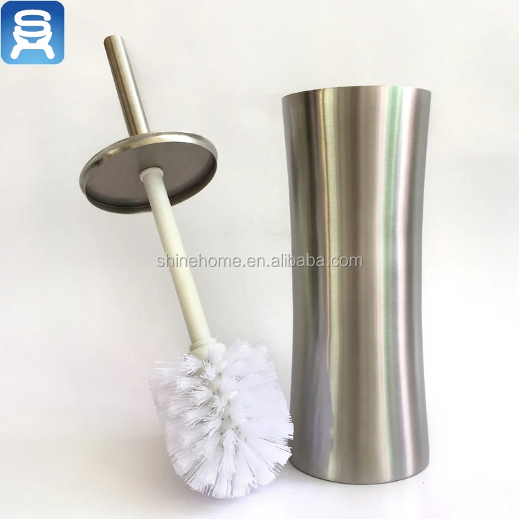 
New arrival China factory bathroom accessory hardware metal stainless steel toilet brush holder fashion consise design 