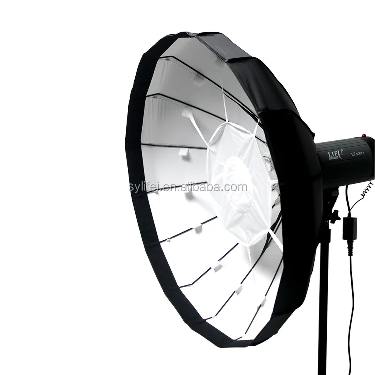 2015 New Hotsale Professinal Cloth Beauty Dish /Softbox with Grid 80cm white Inside 16 ribs