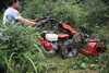 HONGYUE Italy technology multi-purpose two-wheel walking tractor with flail mulcher
