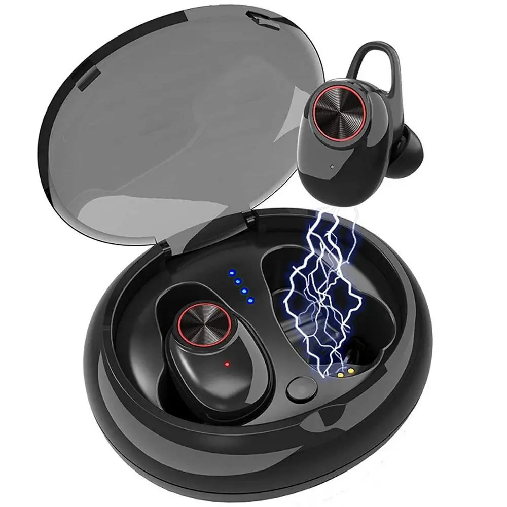 Wireless Earbuds Bluetooth 5.0 3D Stereo Sound True Wireless Headphones with Charging Box