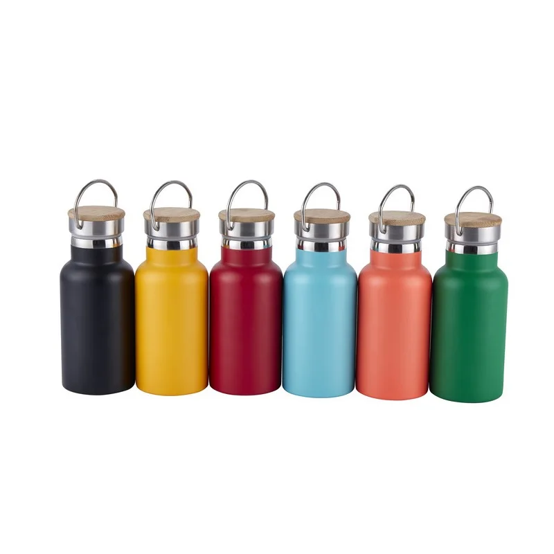 

wide mouth 2021 stainless steel double walled vacuum flask thermos insulated thermos water bottle with bamboo lid, Customized color
