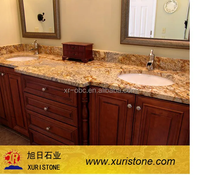 Top Quality Giallo Santos Granite Wash Basin Counter Tops And