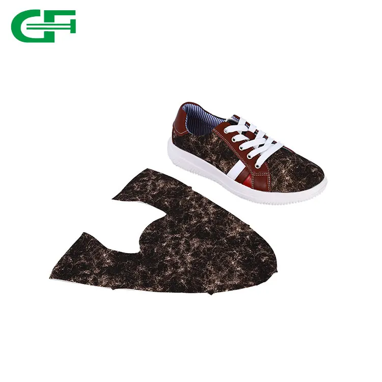 Wholesale Cheap Brown Non Woven Fabric for Ladies Shoes Material Upper