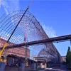 Large span steel space frame structure shed used coal thermal power plant