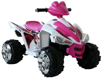 kids pink quad bike