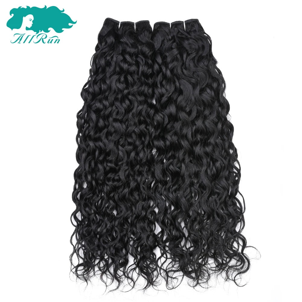 

Factory supplier cuticle aligned cambodian water wave with lace frontal, Natural colors