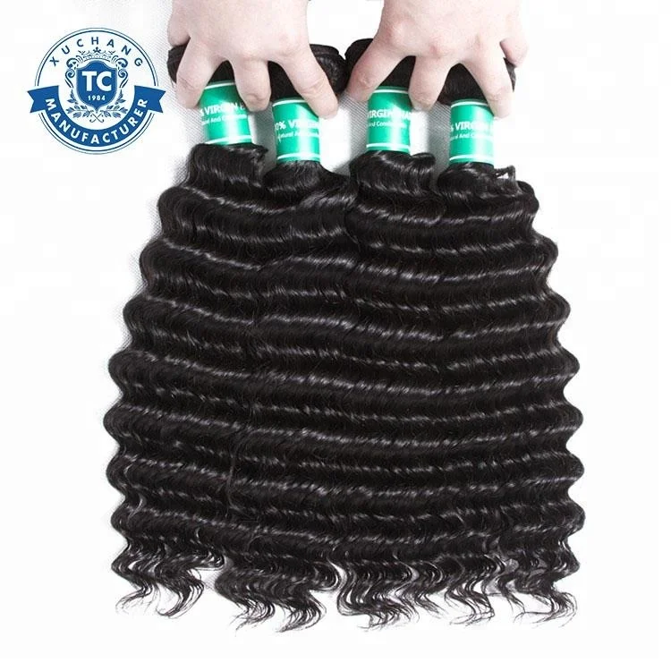 

2018 Hot Peruvian Deep Wave Virgin Hair Bundle Deals With Silk Base Lace Frontal Closure Free Shipping