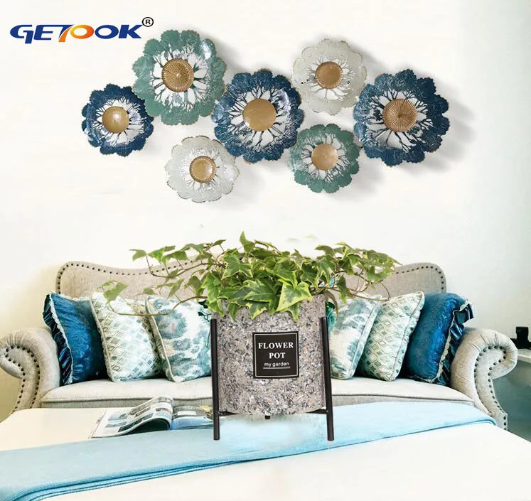 Luxury Gold Metal Decoration Home Wall Art For Living Room Buy Metal