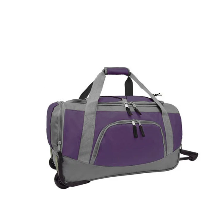 purple trolley bag