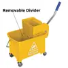 Janitorial equipment 24L plastic mop bucket with wringer