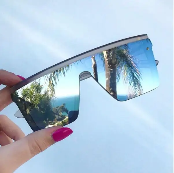 

HBK Square Luxury Sun Glasses Brand Designer Ladies Oversized Pilot Sunglasses Women Big Frame Mirror Sun Glasses For Female