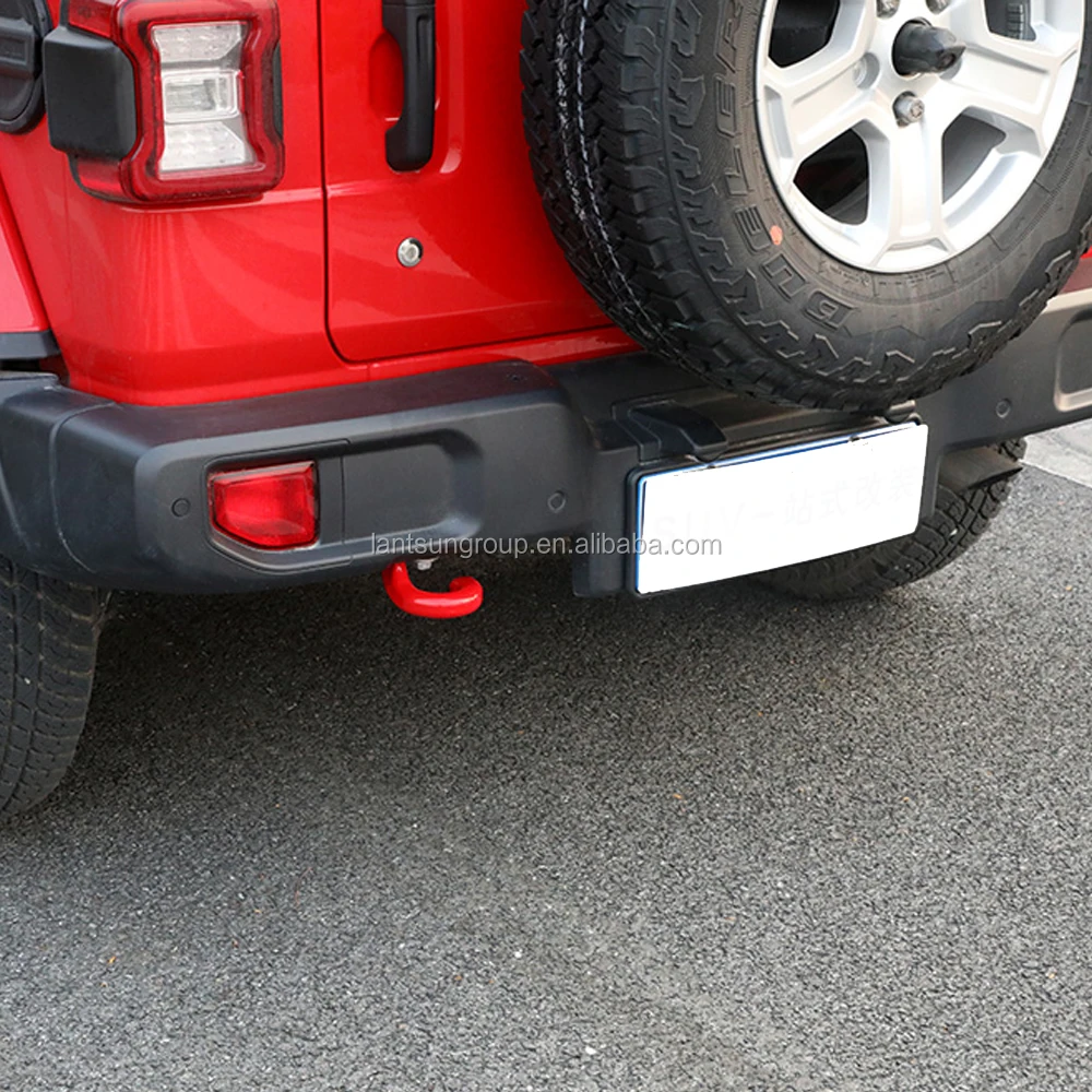Red Left Rear Car Trailer Towing Hook For Jeep Wrangler Jl 2018-2020  Lantsun Jl1099 - Towing & Hauling - AliExpress